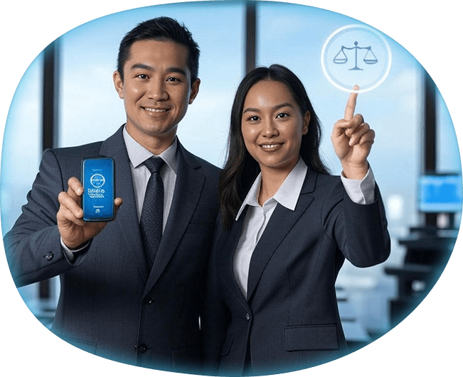 Business professionals celebrating